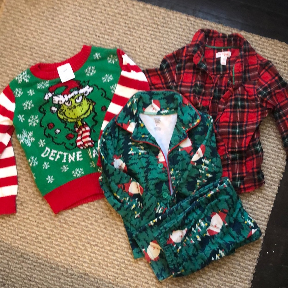 4T Target Christmas Holiday bundle of clothes